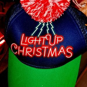 Walmart associate xmas hat